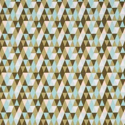 Cocktail Napkins - 100% Cotton - Set of 6 - Earthy Turquoise Triangles