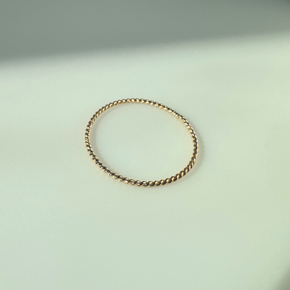 Gold Filled Stacking Ring - Twist