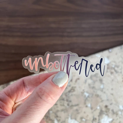 Unbothered sticker