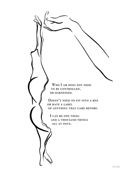 "Unharnessed" Empowered Sensual Feminine Fine Art Print