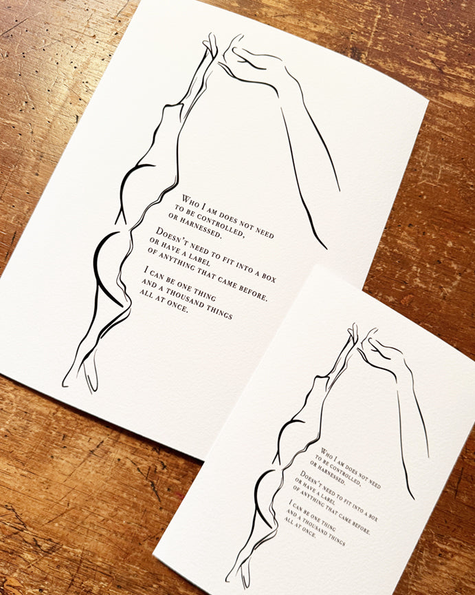 "Unharnessed" Empowered Sensual Feminine Fine Art Print