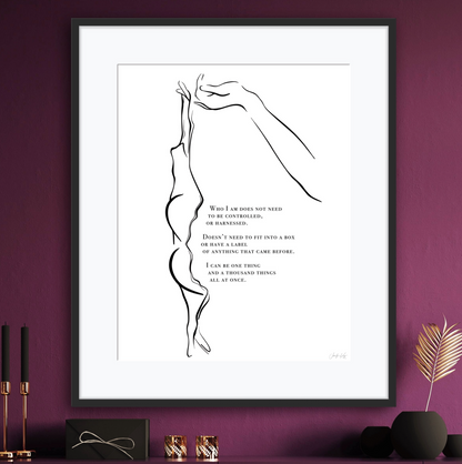 "Unharnessed" Empowered Sensual Feminine Fine Art Print