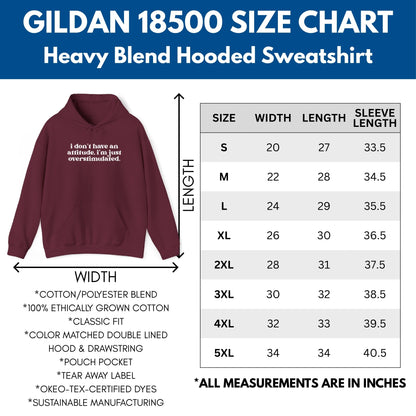 unhinged-attitude-overstimulated-hoodie-neurodivergent-unisex-hooded-sweatshirt-size-chart