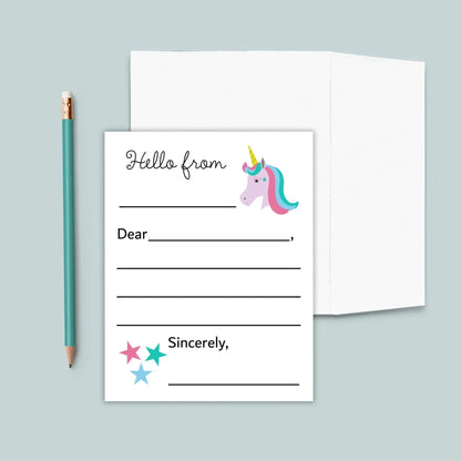 Unicorn - Lined Note Cards - The Note House