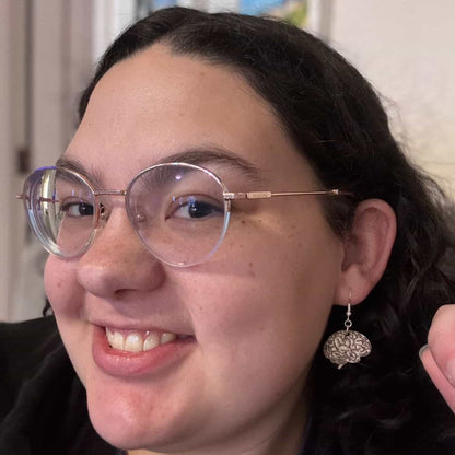 Unique Human Brain Earrings | Quirky Anatomy Jewelry - Cate&