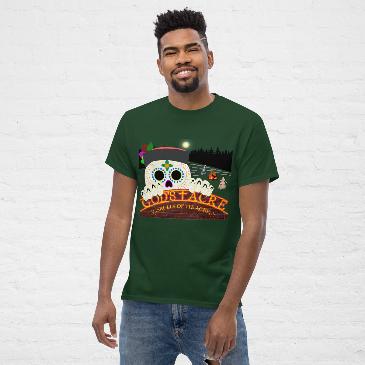 unisex-classic-tee-forest-green-front-2-68ca1178c154f.png