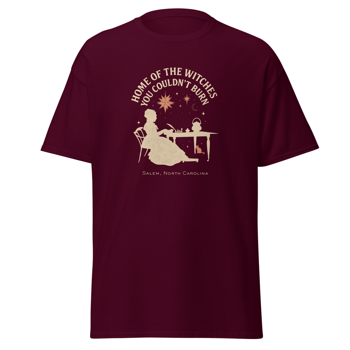 unisex-classic-tee-maroon-front-68bf6055bc829.png