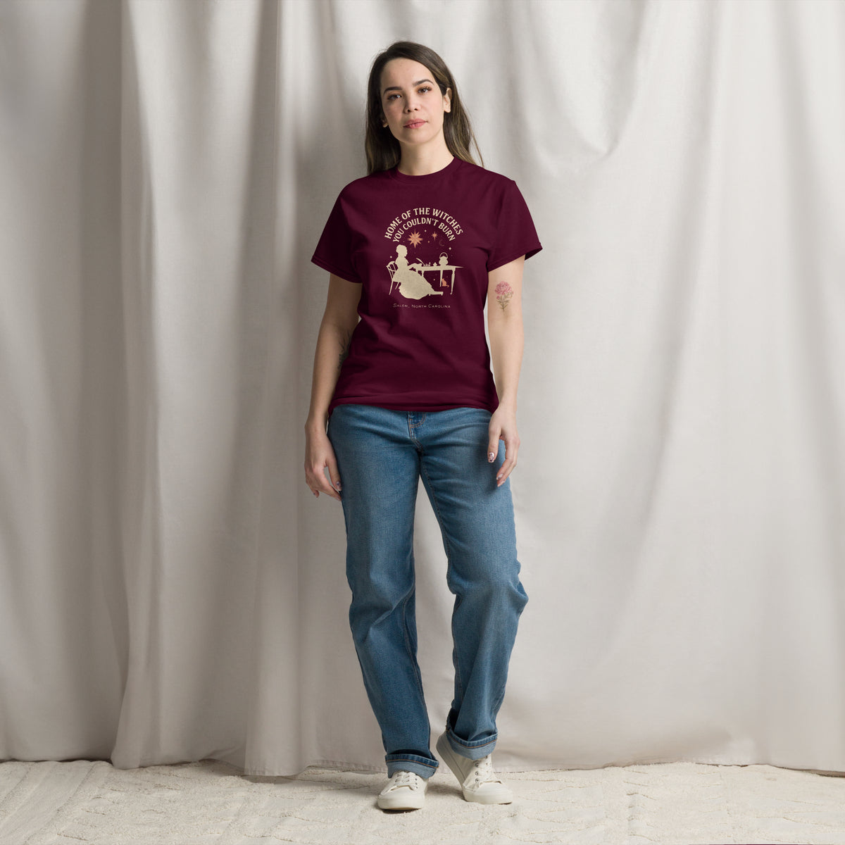 unisex-classic-tee-maroon-front-68bf6055bcc22.png