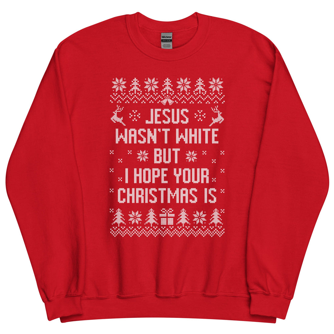 BROWN JESUS - RED SWEATSHIRT