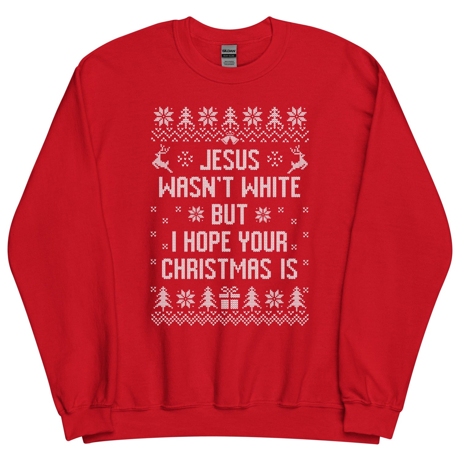 BROWN JESUS - RED SWEATSHIRT