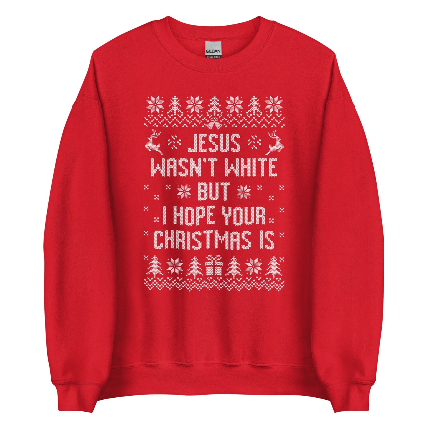 BROWN JESUS - RED SWEATSHIRT
