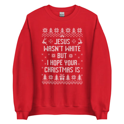 BROWN JESUS - RED SWEATSHIRT