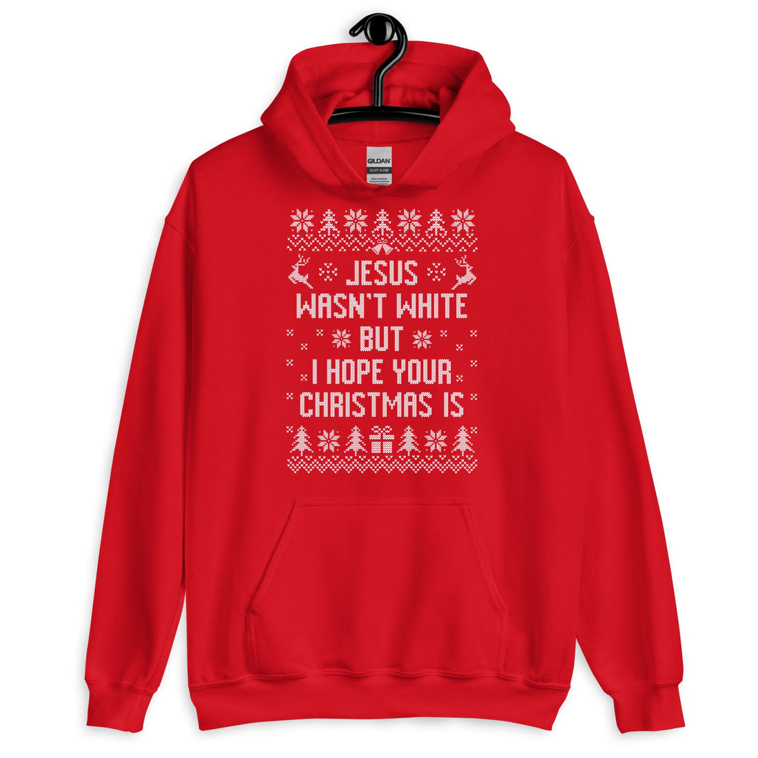 BROWN JESUS - RED/GREEN HOODIE