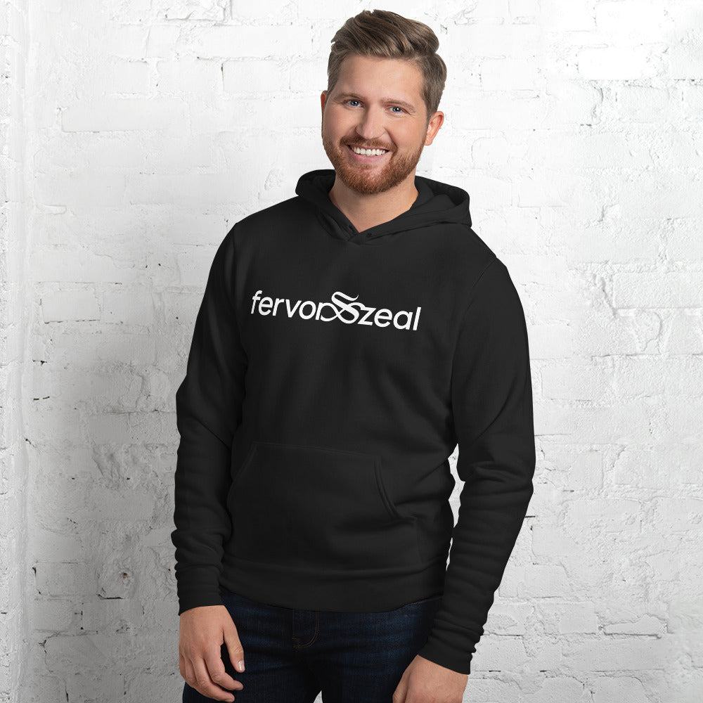 "The Classic" Fervor &amp; Zeal Logo Lightweight Unisex Pullover Hoodie
