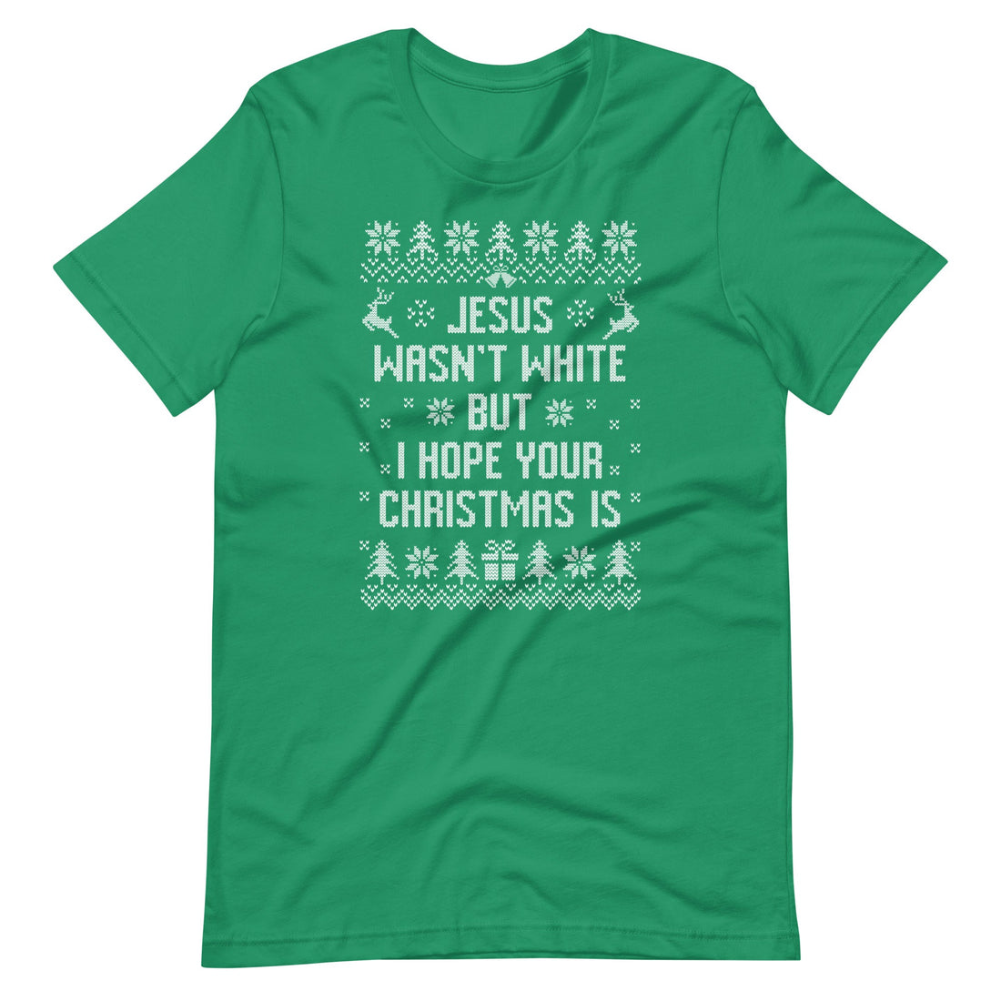 BROWN JESUS - RED/GREEN T-SHIRT