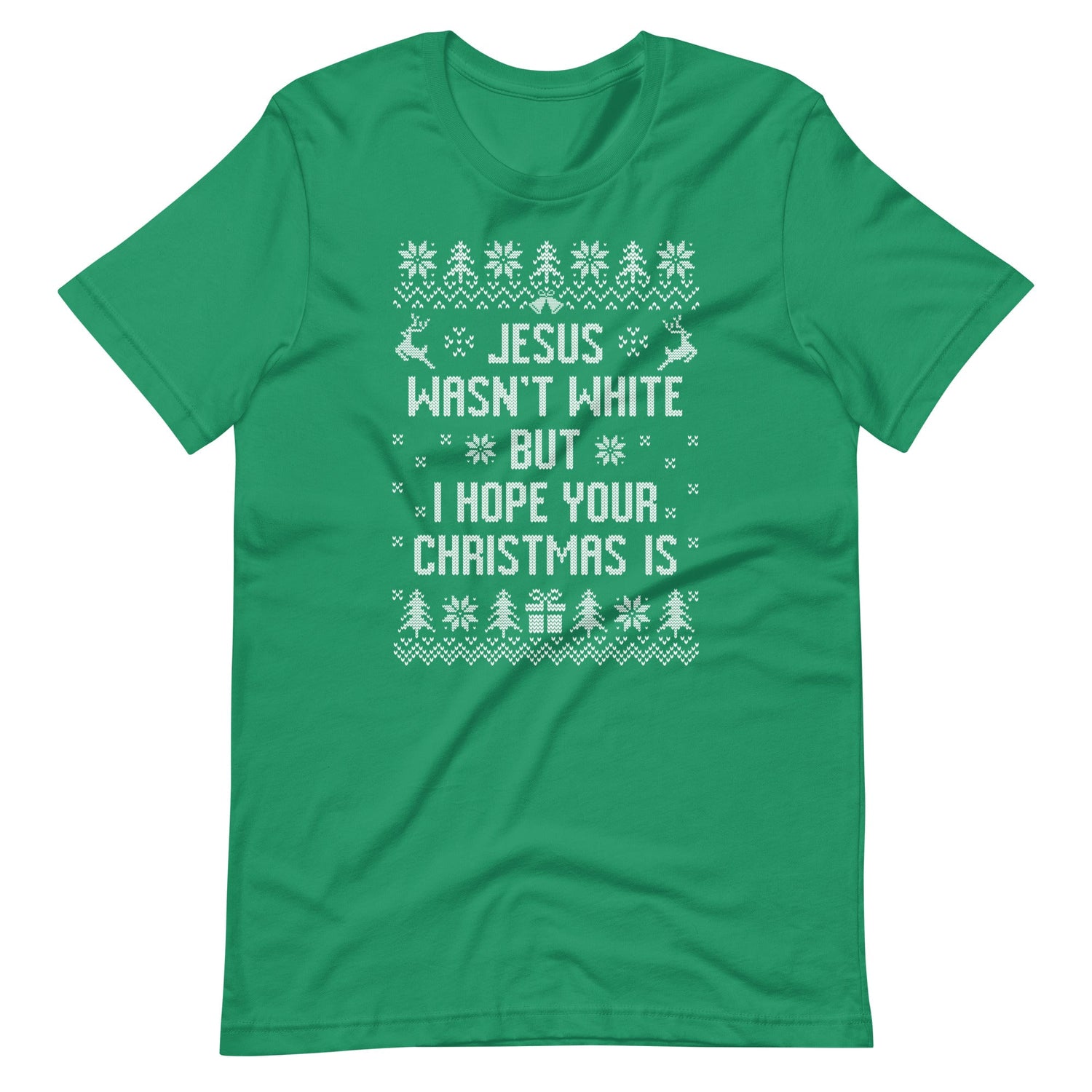 BROWN JESUS - RED/GREEN T-SHIRT