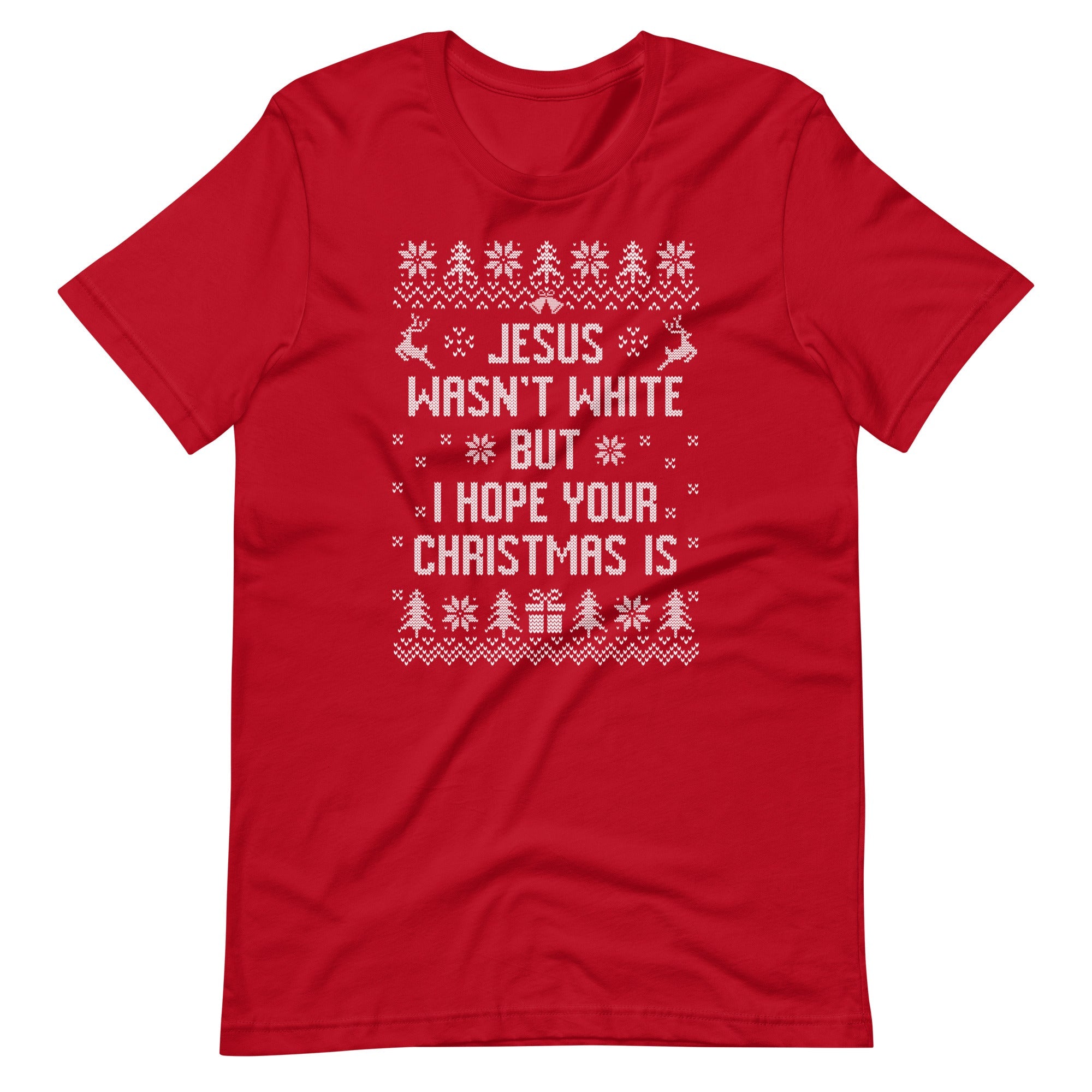 BROWN JESUS - RED/GREEN T-SHIRT