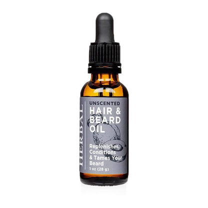 Unscented Beard Oil White Background 1oz Bottle
