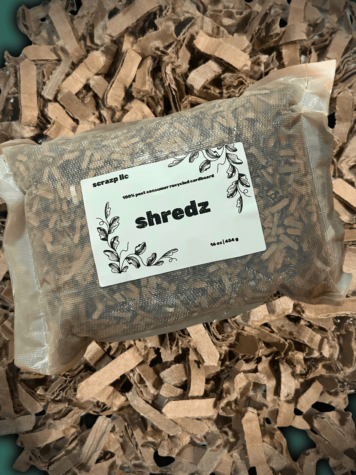 Shredz - 1lb Bag of Reclaimed Cardboard