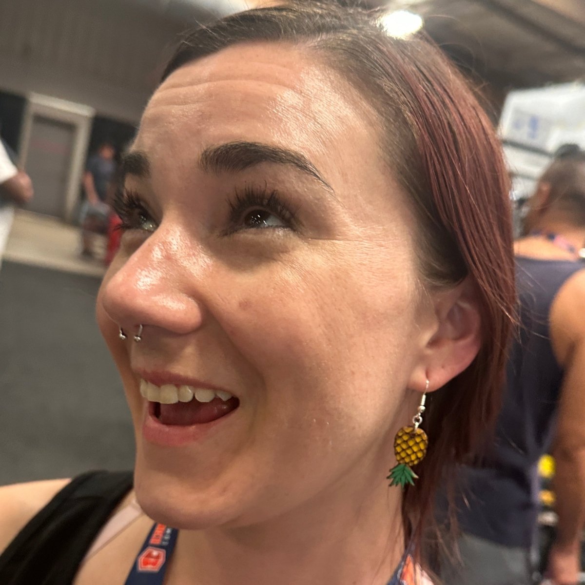 Upside Down Pineapple Dangle Earrings - Cate&