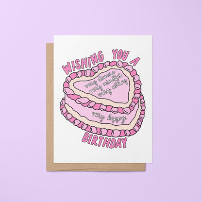 Very demure very mindful very cutesy birthday card - MangoIllustrated - Greeting Cards