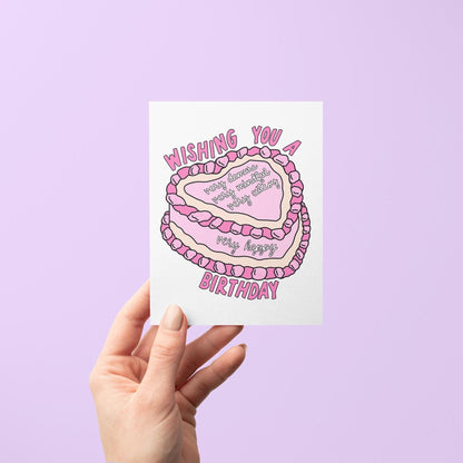 Very demure very mindful very cutesy birthday card - MangoIllustrated - Greeting Cards