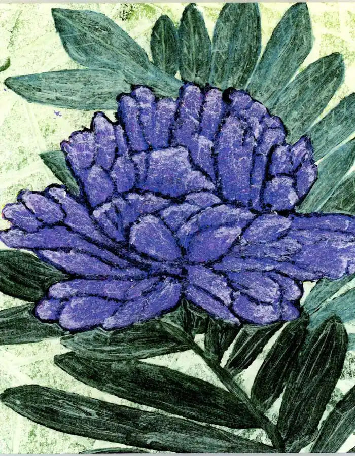 Vibrant Purple Floral Giclee’ Art Print