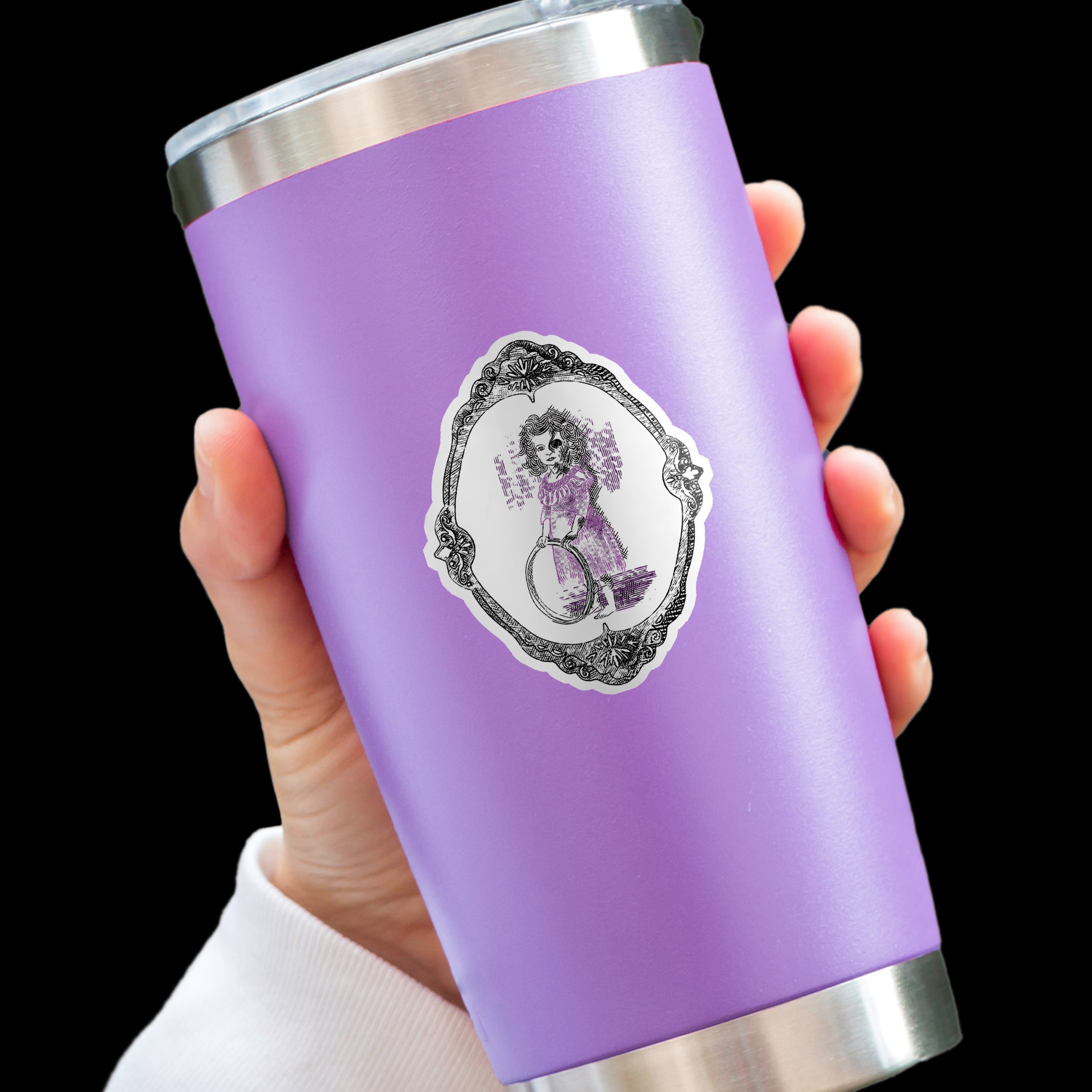 Domestic Zombie Girl Sticker