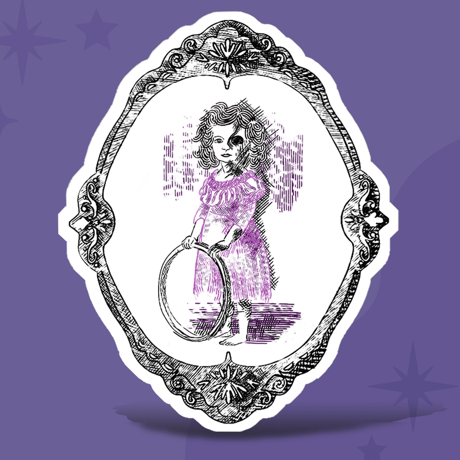 Domestic Zombie Girl Sticker