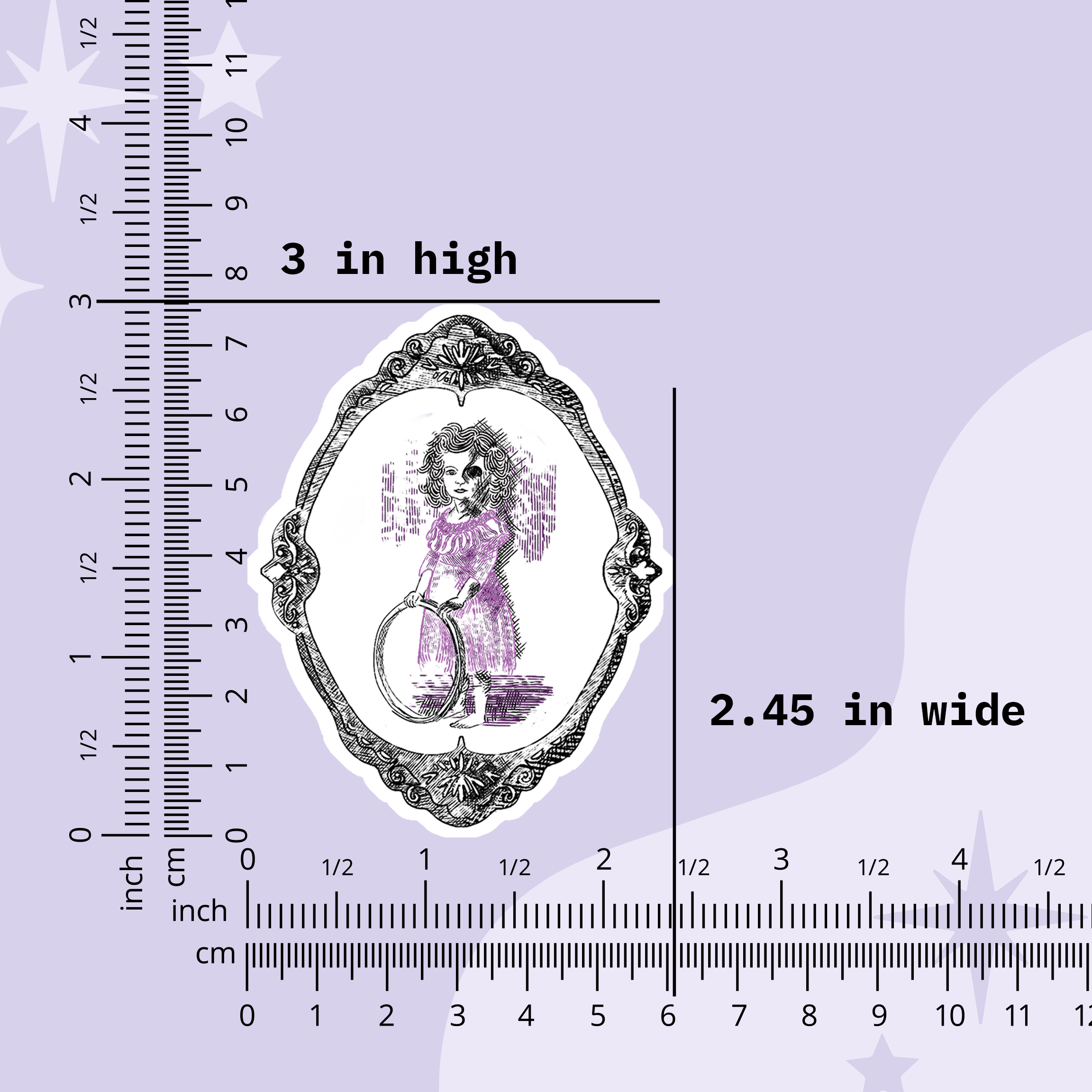 Domestic Zombie Girl Sticker