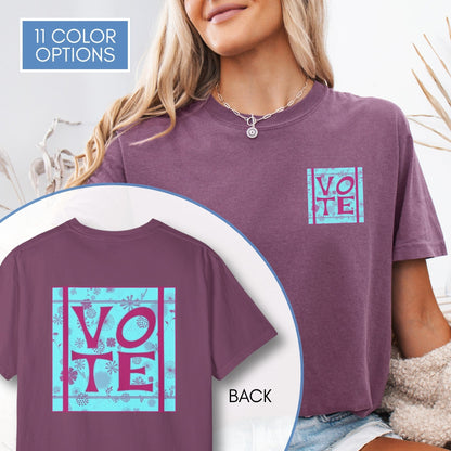 vote-unisex-graphic-tshirt-voter-engagement-tee-hand-drawn-art