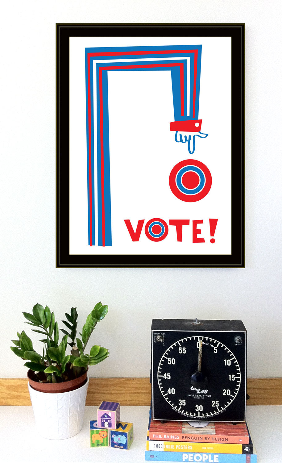 Vote! Hand Silkscreen Printed Poster
