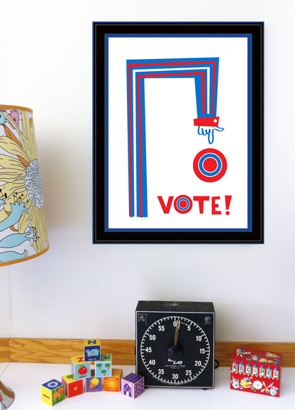 Vote! Hand Silkscreen Printed Poster