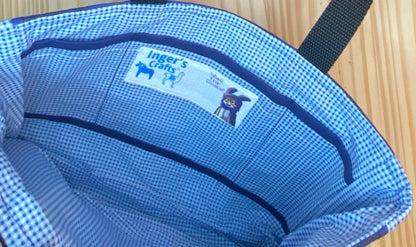 Walking Along shoulder bag - blue