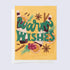 A greeting card with a yellow background featuring text &