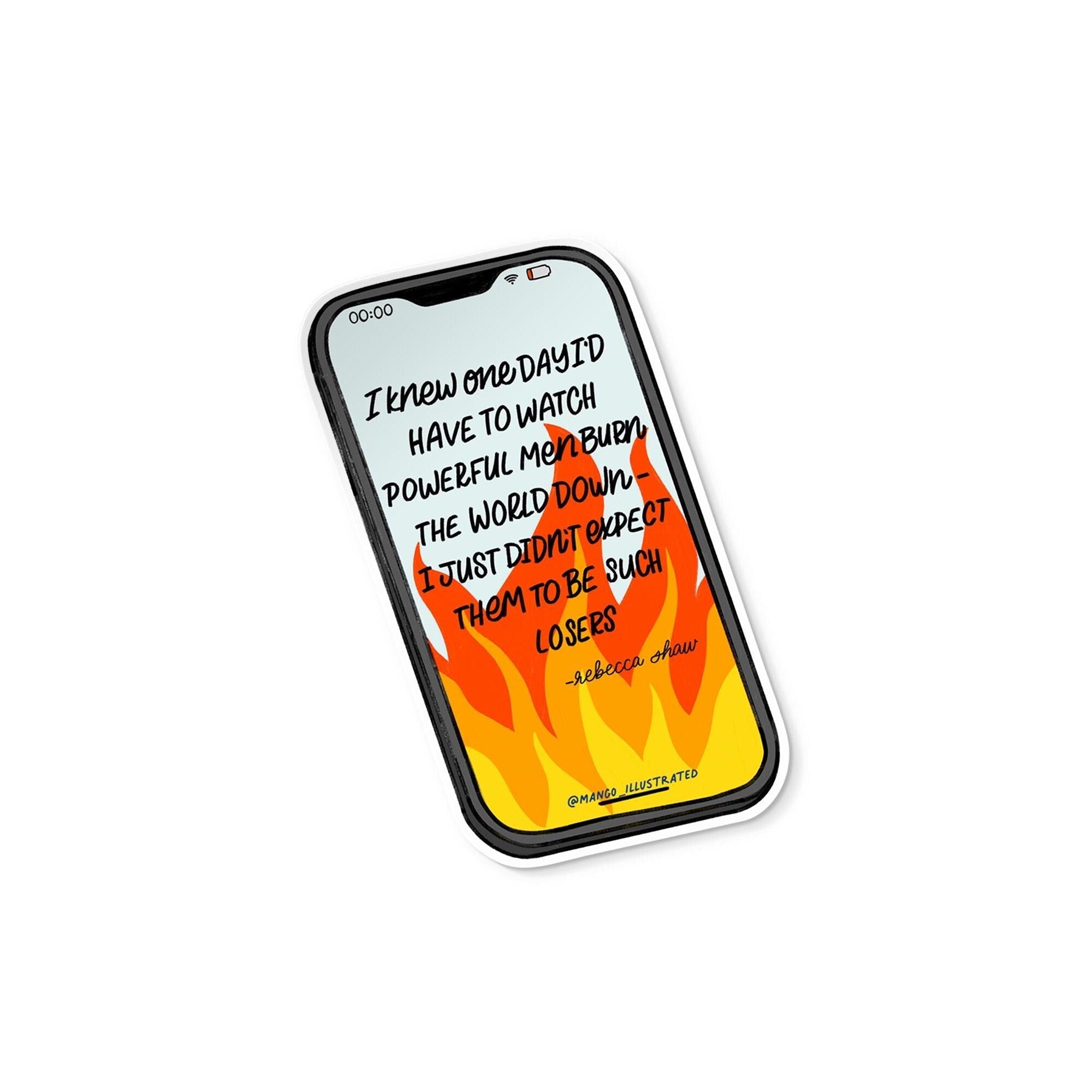 Watch the world burn sticker - MangoIllustrated - Sticker