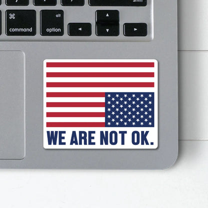 We Are Not Okay Sticker - Resistance Nation