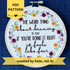 PDF pattern created by Kate, not AI. "The weird thing about bravery is that if you&