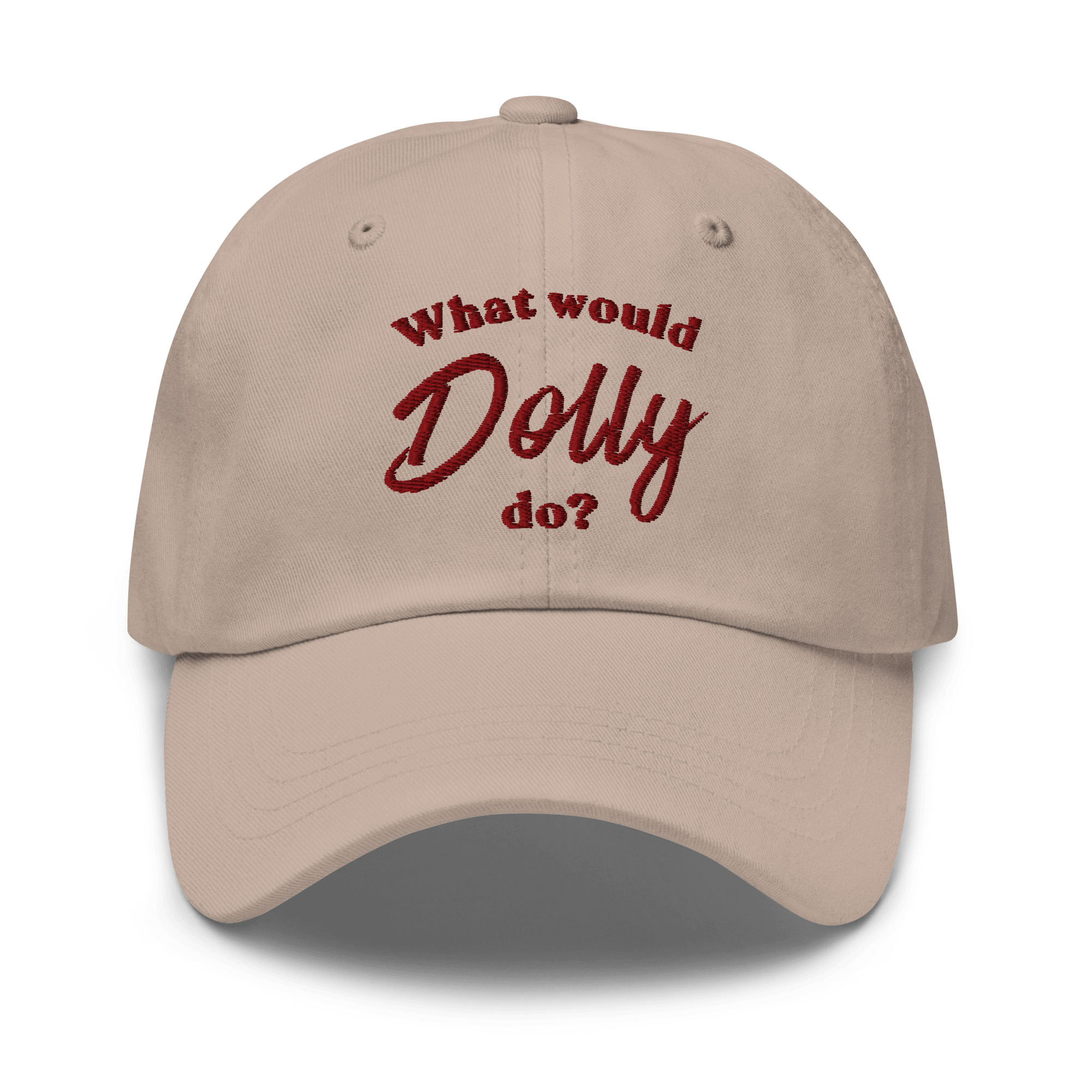 What Would Dolly Do? Embroidered Dad Hat - Heartland Stitch