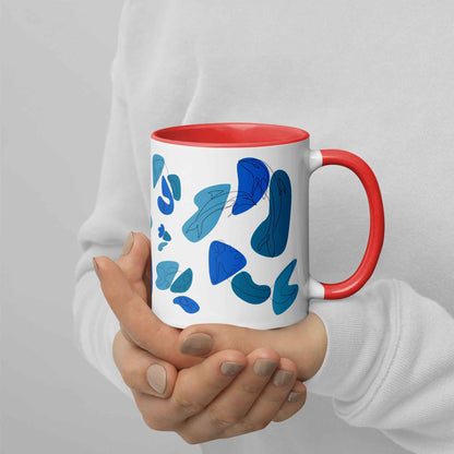 Condo Beach Mug with Ocean Theme and Color Inside