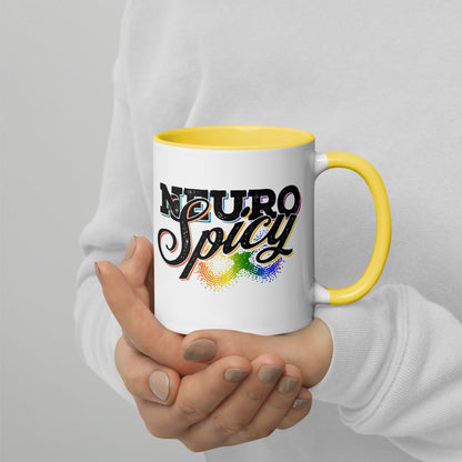 "Neuro-Spicy" white Mug with Color Inside