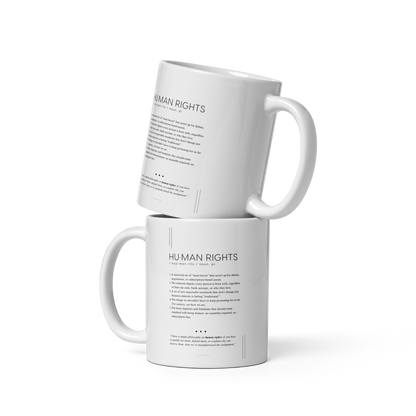 Coffee Mug (11oz) - Human Rights - Defined: Terms for Our Time (Black or White)