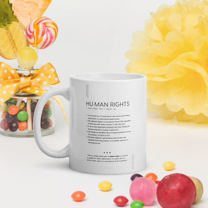 Coffee Mug (11oz) - Human Rights - Defined: Terms for Our Time (Black or White)