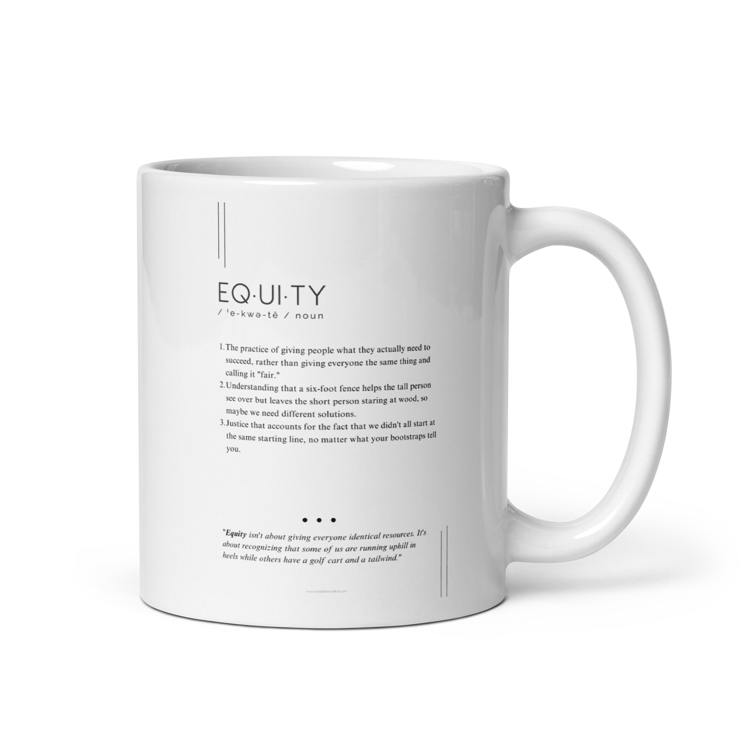 Coffee Mug (11oz) - Equity - Defined: Terms for Our Time (Black or White)