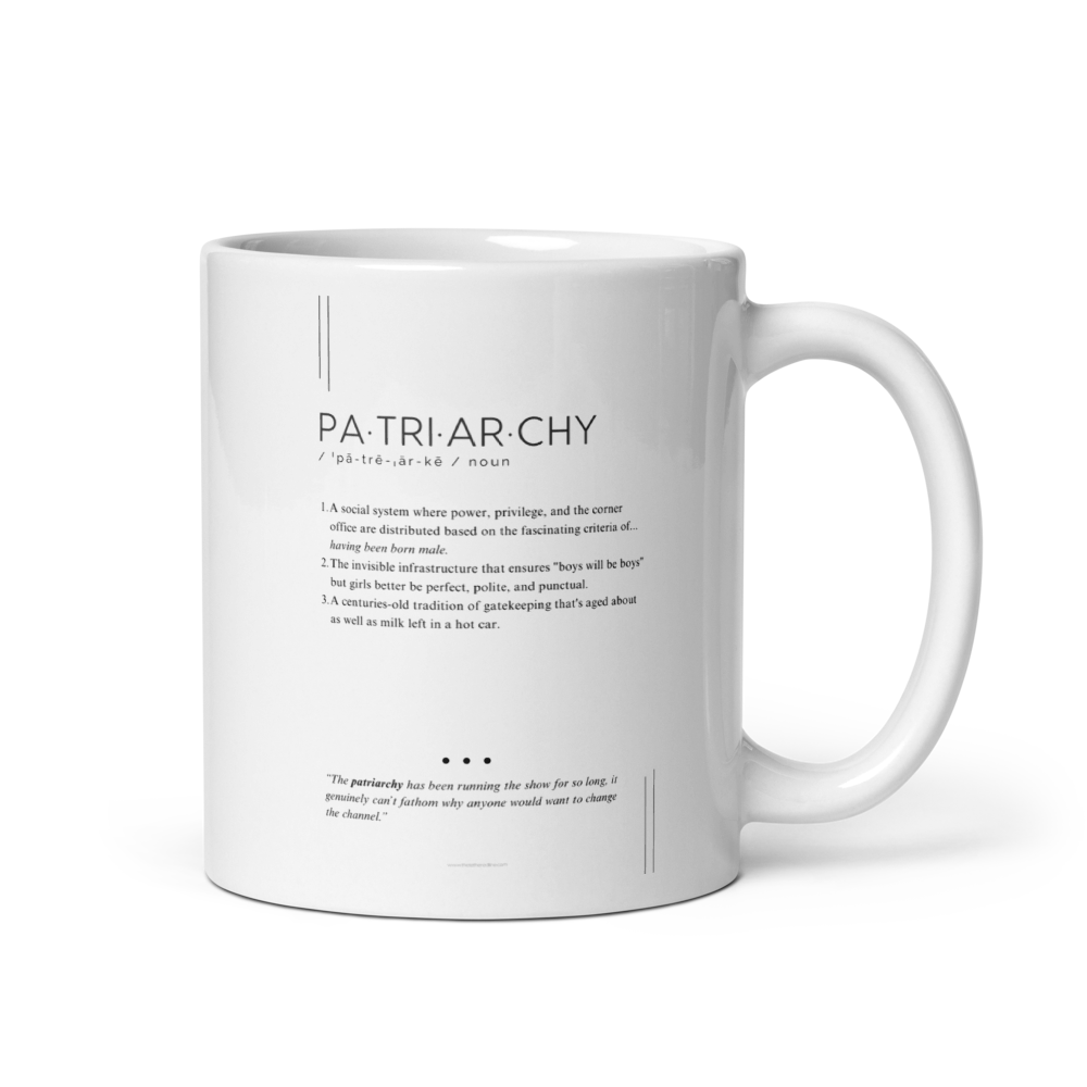 Coffee Mug (11oz) - Patriarchy - Defined: Terms for Our Time (Black or White)