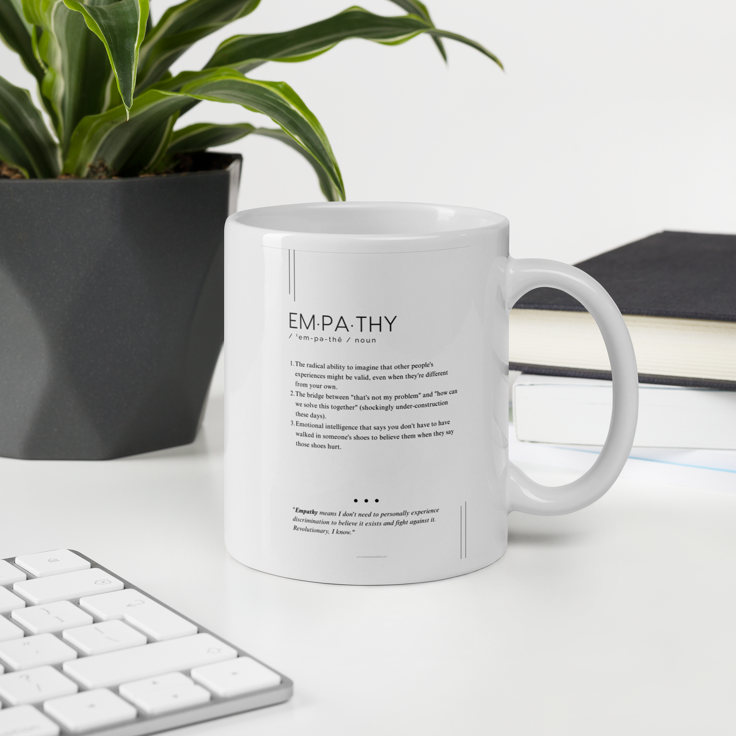 Coffee Mug (11oz) - Empathy - Defined: Terms for Our Time (Black or White)