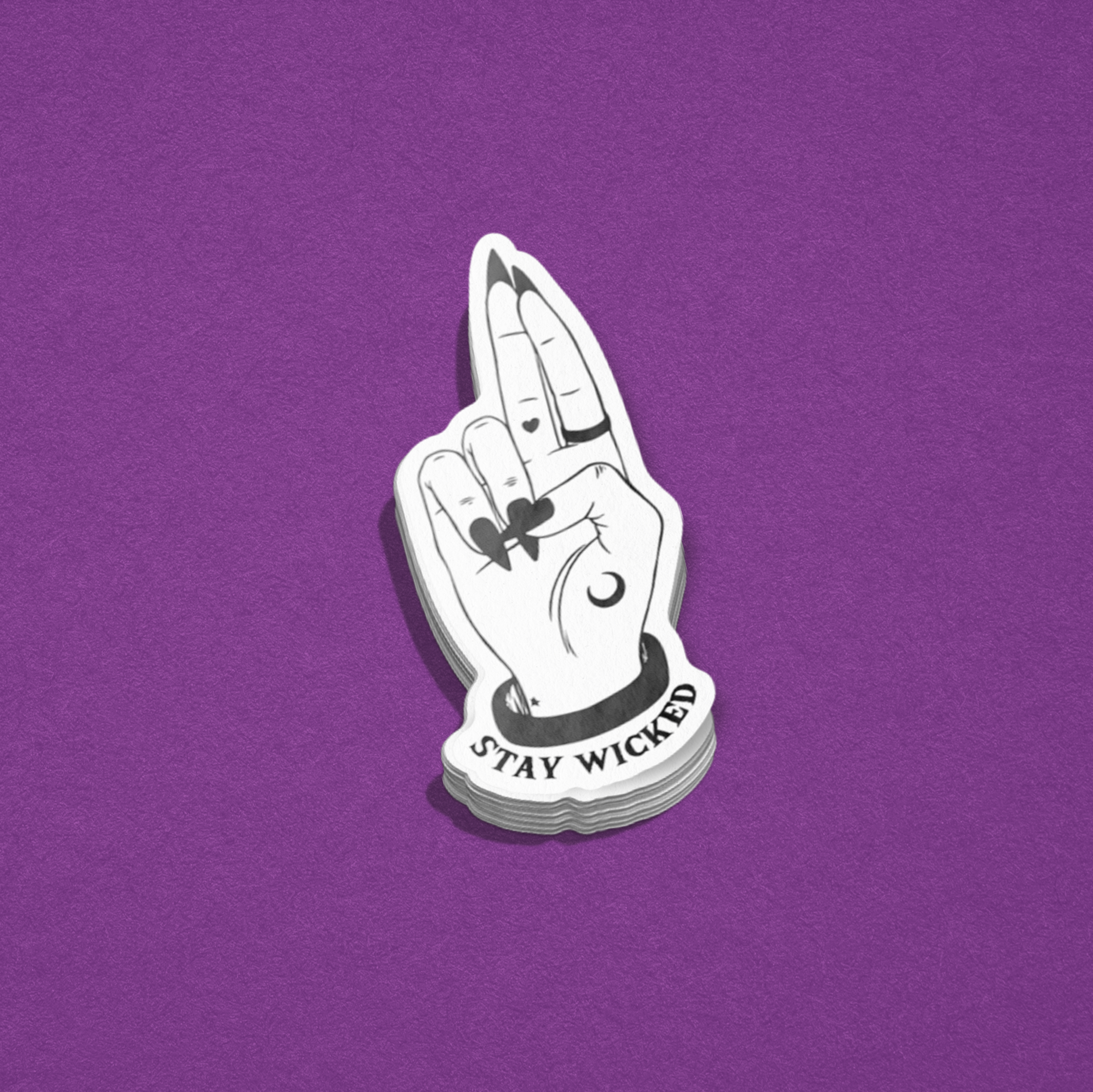 Stay wicked sticker