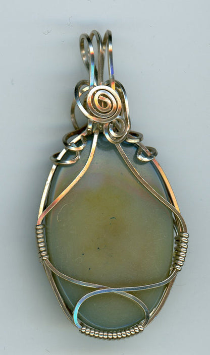 Titanium Drusy Pendant - Back View