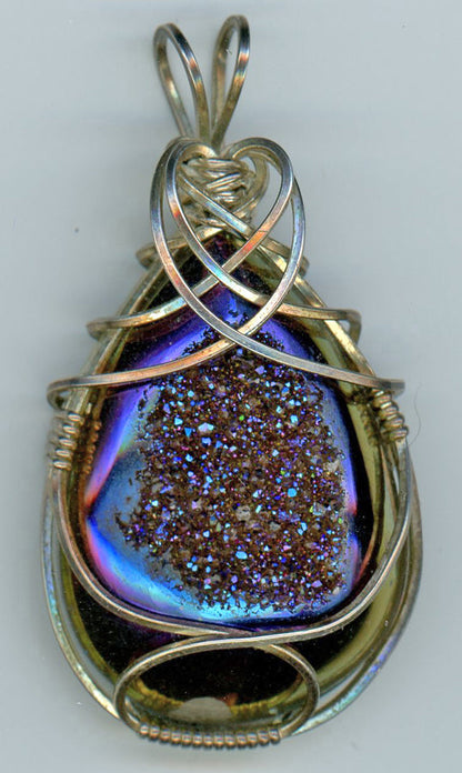 Titanium Drusy Pendant - Front View