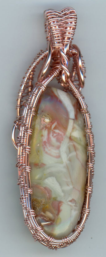Willow Jasper Pendant - Front View